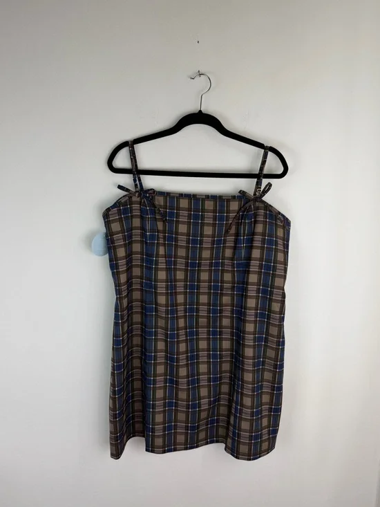 NWT Hill House Brown Spencer Plaid Rennie Dress Size XXL - Picture 4 of 9